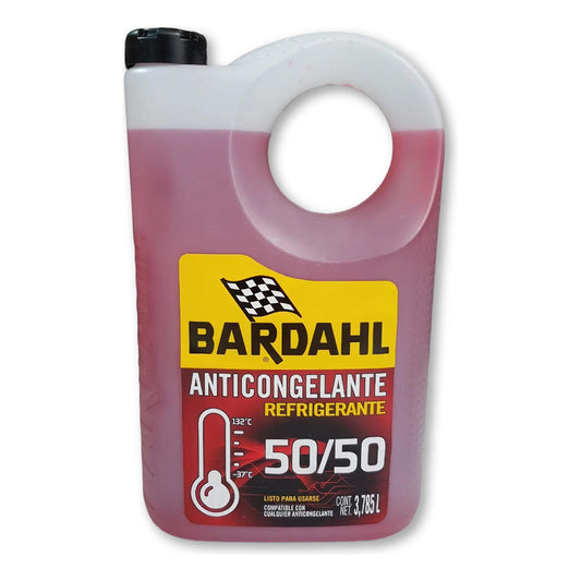 Anticongelante Refrigerante Bardahl 50/50 1 Galón 3.785l - Rojo